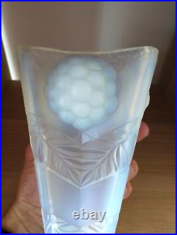 Vase En Verre Opalescent Made In France Sabino Etling Hunebelle Art Déco