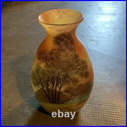 Vase En Verre Vase Signé Legras