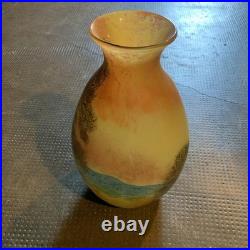 Vase En Verre Vase Signé Legras