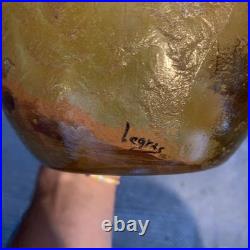 Vase En Verre Vase Signé Legras