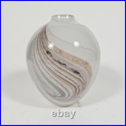 Vase En Verre claude Monod. Signé Et Daté 80
