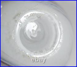 Vase En Verre claude Monod. Signé Et Daté 80