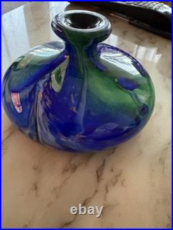 Vase En pâte de verre verrerie de Biot Jean-Michel Operto silice Création