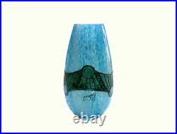 Vase François-Théodore LEGRAS 1839-1916 décor Vimoutiers gravé à la roue 1900