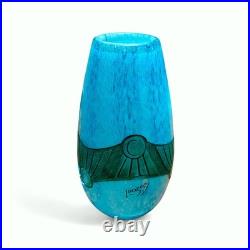 Vase François-Théodore LEGRAS 1839-1916 décor Vimoutiers gravé à la roue 1900