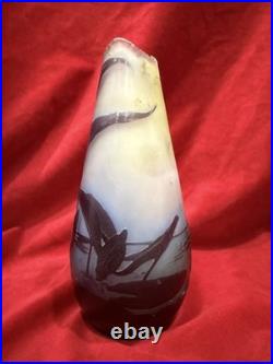 Vase Galle Art Nouveau Casse Au Col