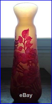 Vase Gallé décor floral