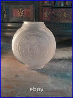 Vase Hunebelle modèle Gyroscope Verre Blanc