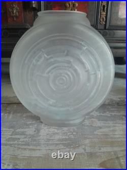 Vase Hunebelle modèle Gyroscope Verre Blanc
