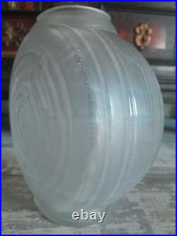 Vase Hunebelle modèle Gyroscope Verre Blanc