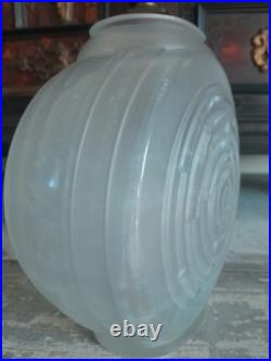 Vase Hunebelle modèle Gyroscope Verre Blanc