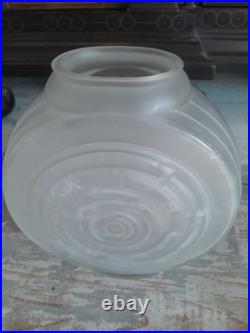 Vase Hunebelle modèle Gyroscope Verre Blanc