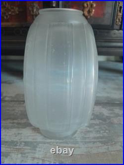 Vase Hunebelle modèle Gyroscope Verre Blanc