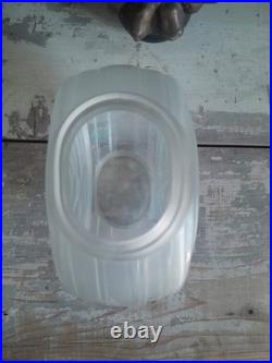 Vase Hunebelle modèle Gyroscope Verre Blanc