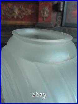 Vase Hunebelle modèle Gyroscope Verre Blanc