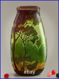 Vase LEGRAS Original Art Nouveau verre