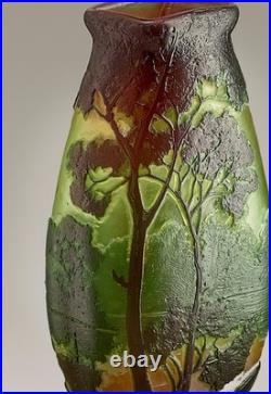 Vase LEGRAS Original Art Nouveau verre