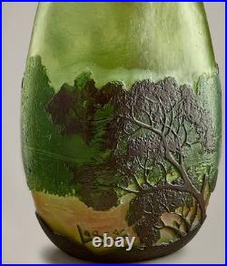Vase LEGRAS Original Art Nouveau verre