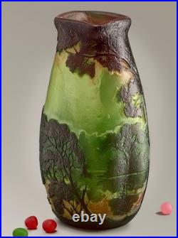 Vase LEGRAS Original Art Nouveau verre