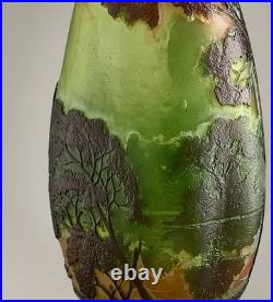 Vase LEGRAS Original Art Nouveau verre