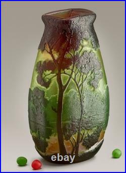 Vase LEGRAS Original Art Nouveau verre