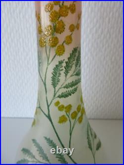 Vase Legras Mimosa, bouquetière
