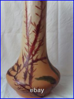 Vase Legras Signe Algue Marine