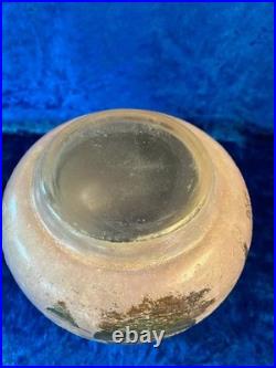 Vase Legras'Venise' pate de verre dégagé à l'acide période gallé art nouveau