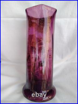 Vase Legras à décor floral émaillé