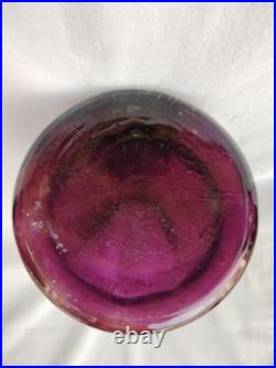 Vase Legras à décor floral émaillé