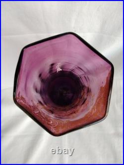 Vase Legras à décor floral émaillé