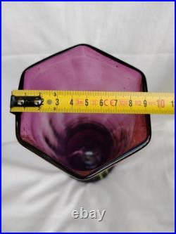 Vase Legras à décor floral émaillé