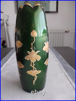 Vase MONTJOYE LEGRAS 1900 verrerie de saint denis