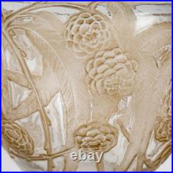 Vase Néfliers Verre Patine Sepia René Lalique R. Lalique Glass