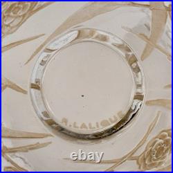 Vase Néfliers Verre Patine Sepia René Lalique R. Lalique Glass