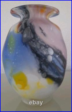 Vase Pate De Verre Soufle