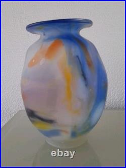 Vase Pate De Verre Soufle