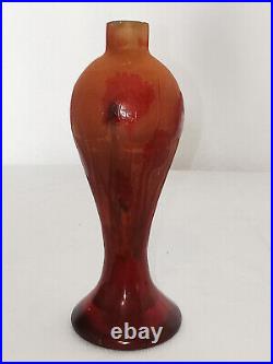 Vase Pâte de verre, d'Argental Art Nouveau, 20ème sièc
