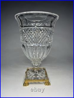 Vase Pointe Diamants Cristal (Creusot ou Baccarat ou St Louis) XIXe s. Ca 1840