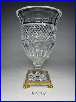 Vase Pointe Diamants Cristal (Creusot ou Baccarat ou St Louis) XIXe s. Ca 1840