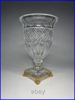 Vase Pointe Diamants Cristal (Creusot ou Baccarat ou St Louis) XIXe s. Ca 1840