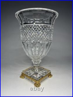 Vase Pointe Diamants Cristal (Creusot ou Baccarat ou St Louis) XIXe s. Ca 1840