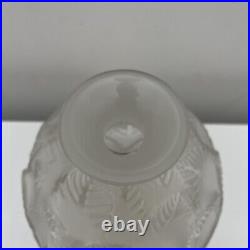 Vase Rene Lalique Ormeaux verre translucide pariellement dépoli 984 1926