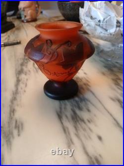 Vase Richard Art Nouveau Pate De Verre