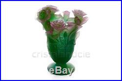 Vase Roses en Daum 1. Vase Roses by Daum 1