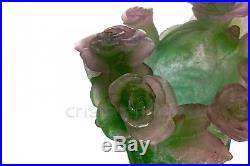 Vase Roses en Daum 1. Vase Roses by Daum 1