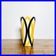 Vase-Saint-Clement-Annees-60-70-Design-Geometrique-Jaune-Noir-24cm-Vintage-01-bfgr