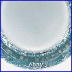 Vase Saint Tropez Verre Blanc Patine Turquoise René Lalique R. Lalique Blue Glass