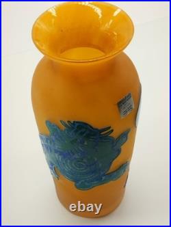 Vase Signé Cristallerie La Rochère France Collection Cristal Verrerie