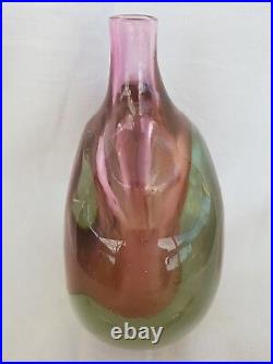 Vase /Soliflore, J. C. NOVARO, rose, avec inclusion d'or